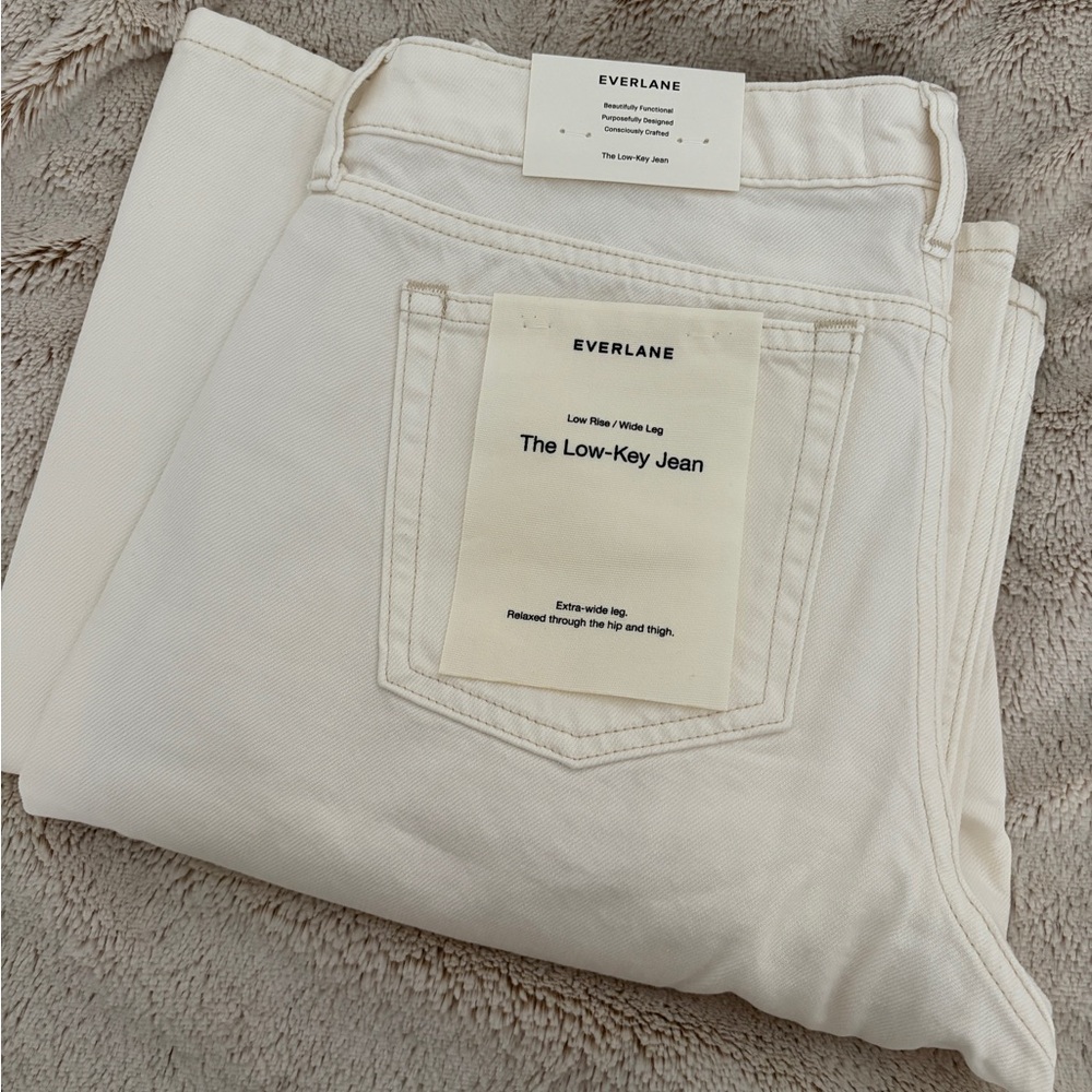 Everlane Low-Key Jean in Cream